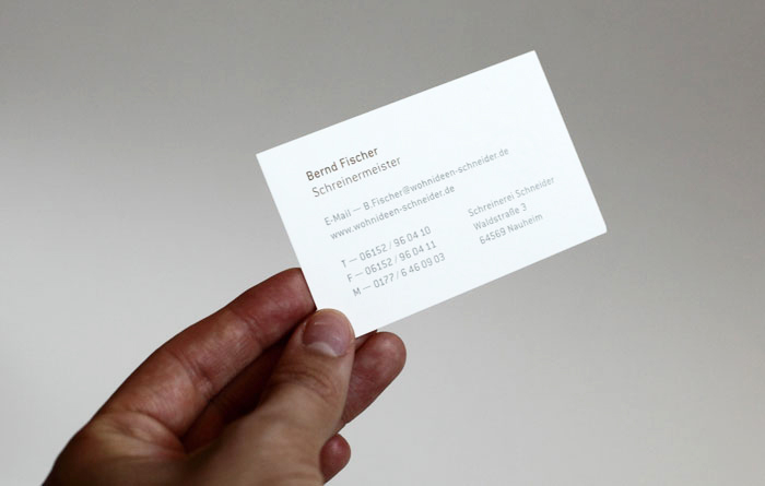 business card back